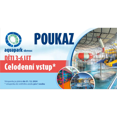 Poukaz na celodenní vstup pro děti od 3 - 6 let